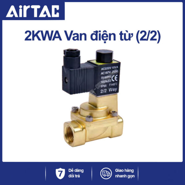 2KWA150-15 A Van điện từ nước (dầu, khí) Airtac(AC220V điều khiển dẫn hướng - 2/2)