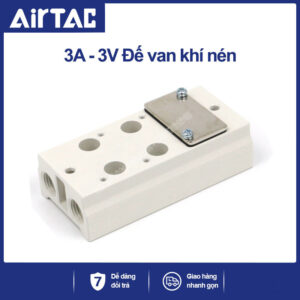 3V100M-10F Đế van khí nén Airtac (3V100 10 lỗ)