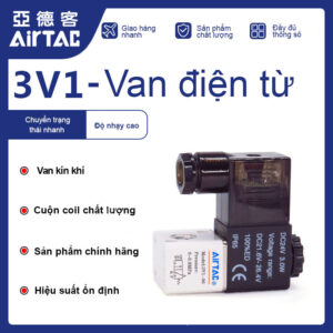 3V1-06 NC Van điện từ khí nén Airtac (3V106 NC, ba cửa hai vị trí - 3/2)