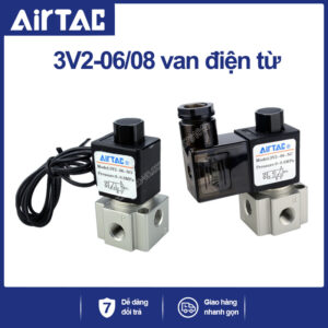 3V208 NO Van điện từ khí nén Airtac (3V208 NO, ba cửa hai vị trí - 3/2)