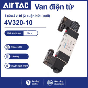 4V320-08 Van điện từ khí nén Airtac (4V320-08 Năm cửa hai vị trí - 5/2)