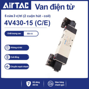 4V430P-10 Van điện từ khí nén Airtac (4V430P-10 Năm cửa ba vị trí - 5/3)
