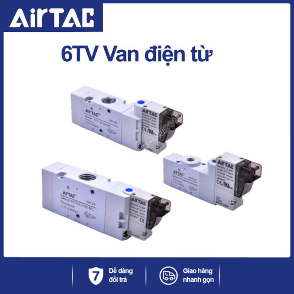 6TV110 Van điện từ khí nén Airtac (6TV110, ba cửa hai vị trí - 3/2)