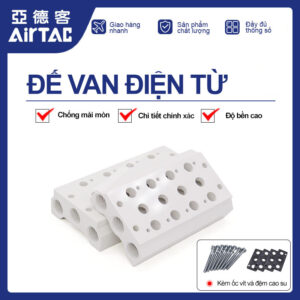 4V100M-10F Đế van khí nén Airtac (4V100M-10F 10 lỗ)