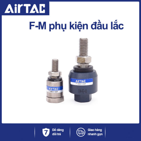 Đầu lắc phụ kiện xi lanh Airtac (F-M8X125F  - Floating Joint cho xi lanh phi ϕ 20)