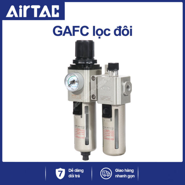 GAFC400C-15 Lọc khí nén Airtac (GAFC400C15 bộ lọc đôi)