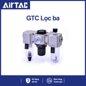 GTFC200C-06 Lọc khí nén Airtac (GTFC200C06 bộ lọc đôi, bầu ngắn)