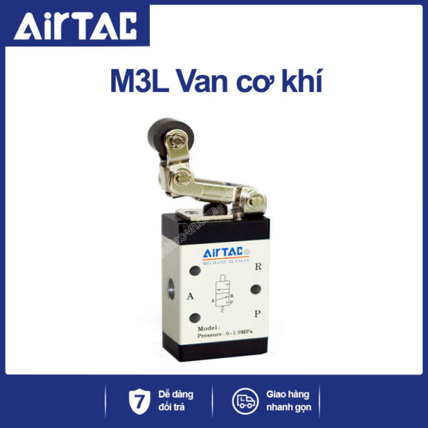 M3L210-08 Van cơ khí khí nén Airtac (M3L21008 ba cửa hai vị trí - 3/2)