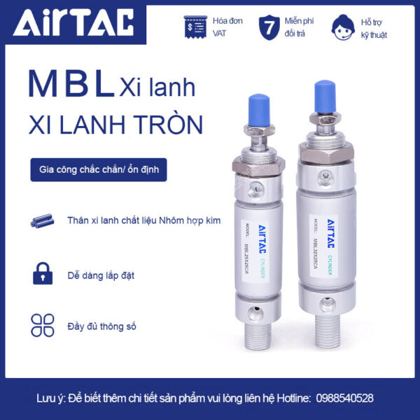 MBL10X150 Xi lanh tròn MAL/MBL Airtac (MBL10-150)