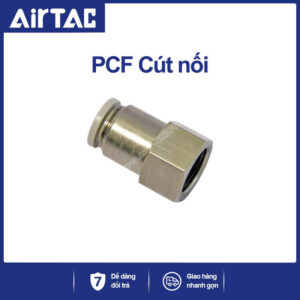 PC10-01 Nối nhanh thẳng ren ngoài Airtac (PC10-01-S thép)