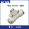 PE10 Nối nhanh chữ T đều Airtac (PE10 Màu trắng)