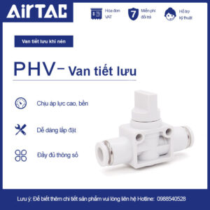 PHV10B Khóa khí nén Airtac (PHV 10B hai chiều)