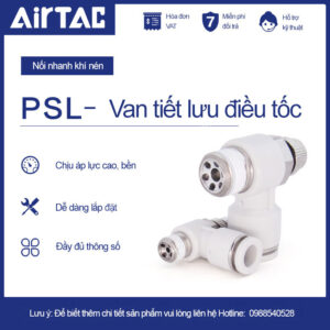 SL06-04 Tiết lưu ren Airtac (SL06-04 Van điều tốc)