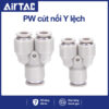 PW10 8 Nối nhanh chữ Y lệch Airtac (PW10-8 Màu trắng)