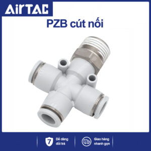 PZB10 Nối nhanh chữ thập ren ngoài Airtac (PZB10 Màu trắng)