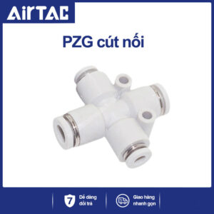 PZG10 Nối nhanh chữ thập lệch Airtac (PZG10 Màu trắng)