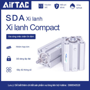 SDA100X10 Xi lanh compact Airtac (SDA100-10)