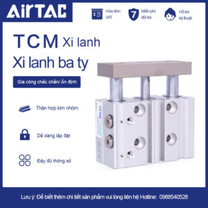 TCL10X10 Xi lanh dẫn hướng 3 ty Airtac (TCL10-10)